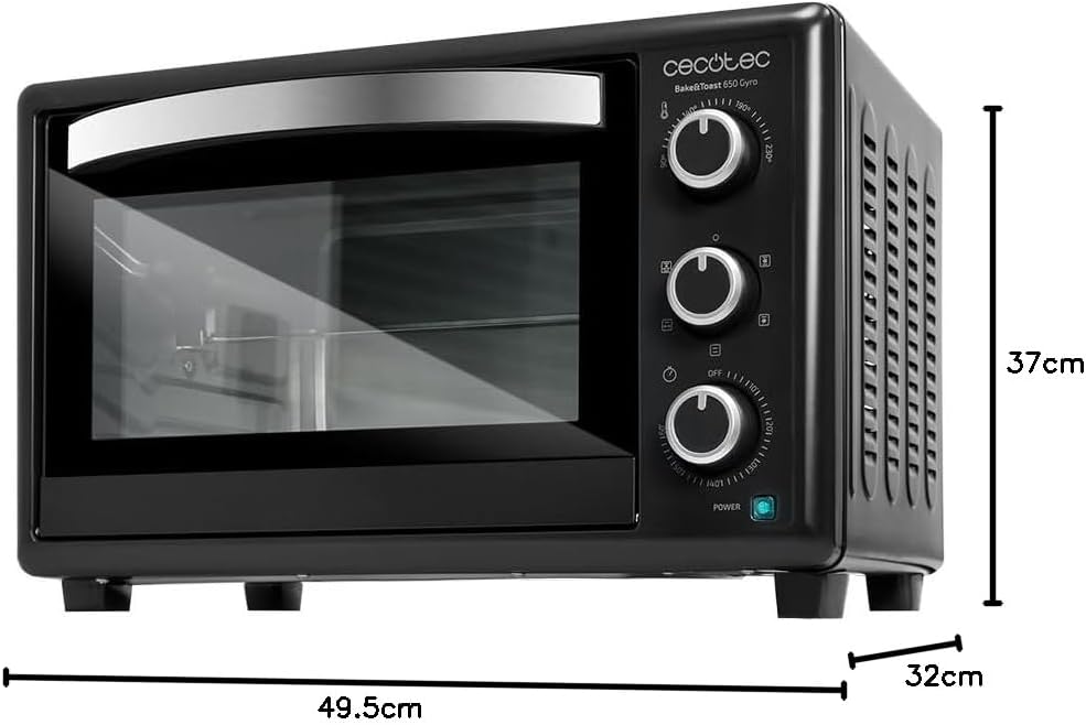 Cecotec Horno de sobremesa Bake&Toast 3090 Black Gyro