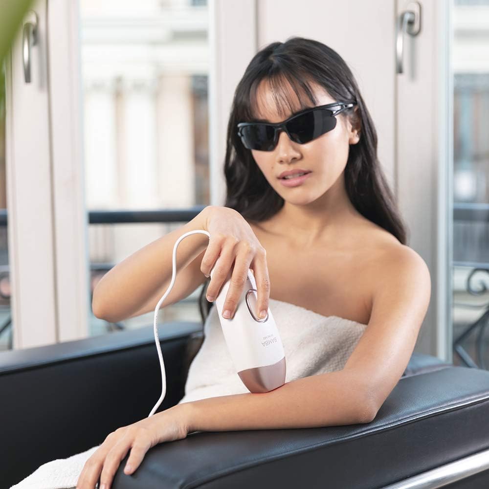 Cecotec Depiladora IPL Bamba SkinCare IPL Quartz. Luz pulsada 120.000 disparos, Lámpara de Cuarzo, Sensor para detección de piel, Diseño compacto