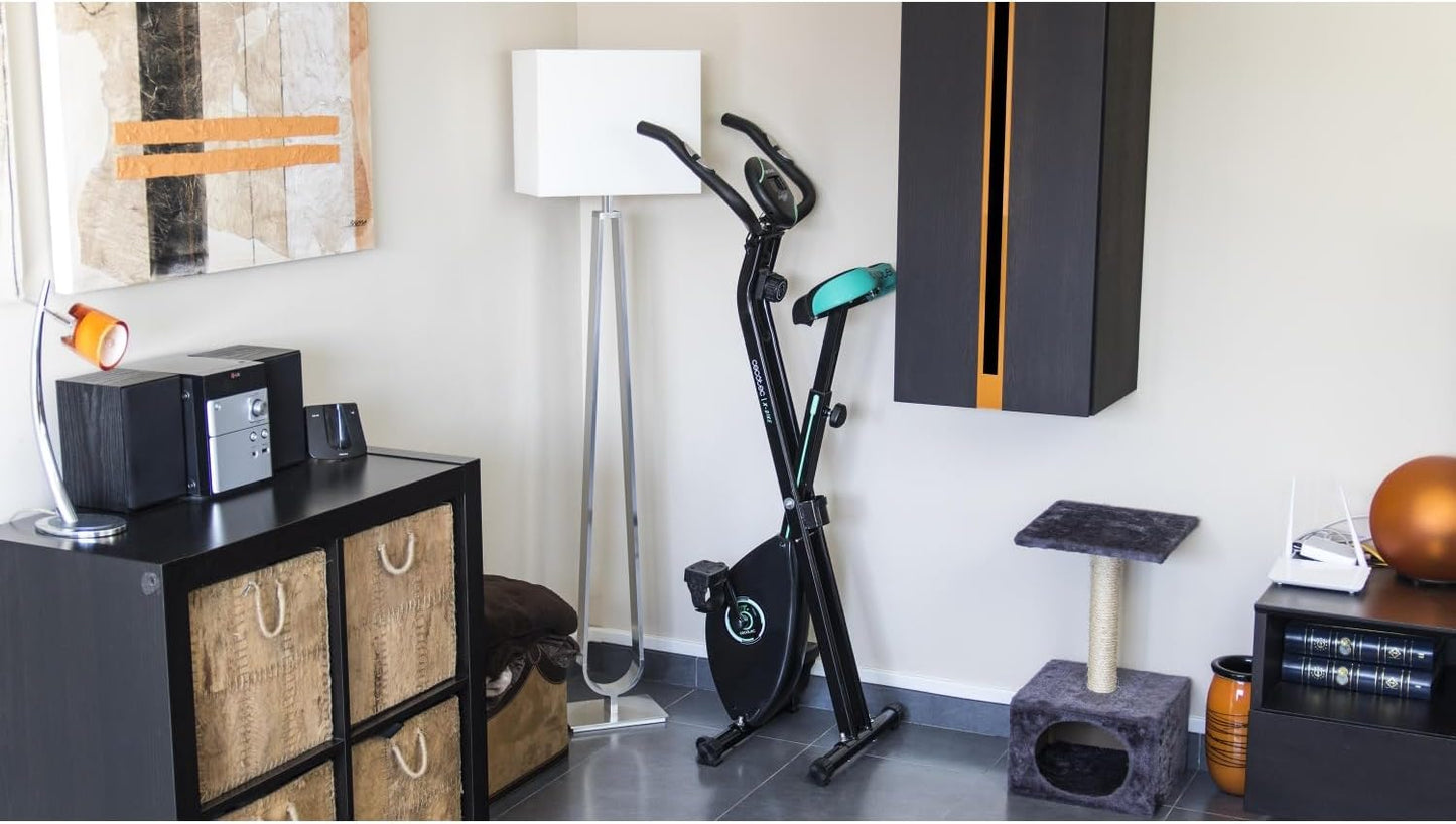 Cecotec Bicicleta Estática Plegable con Volante de Inercia de 2,5 Kg X-Bike