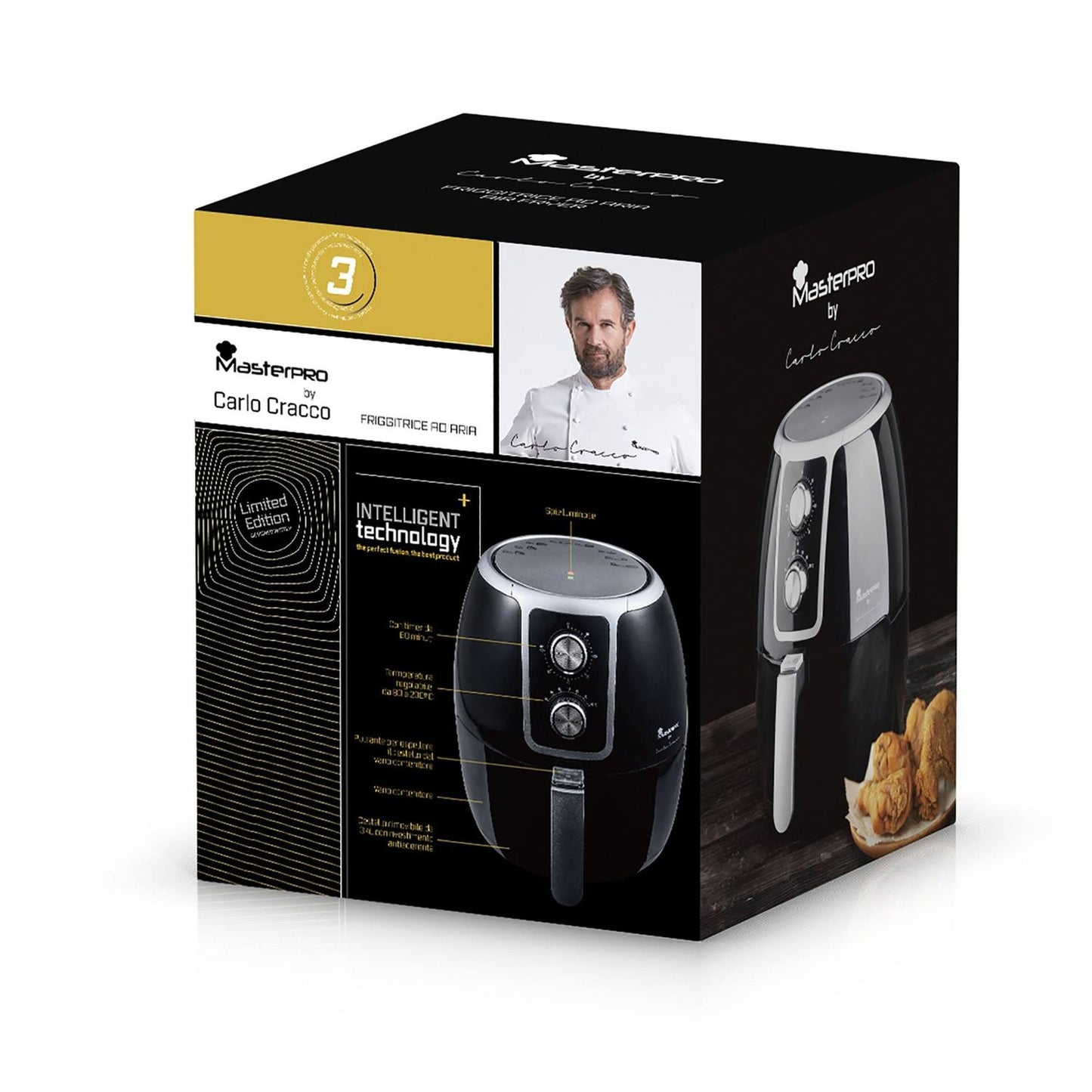 FREIDORA DE AIRE 1500W 3.4L CARLO CRACCO MASTERPRO