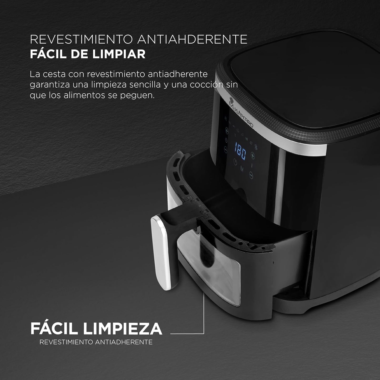 FREIDORA DE AIRE 1300W 4.2L 8 PROGRAMAS ROCKET 420 MP