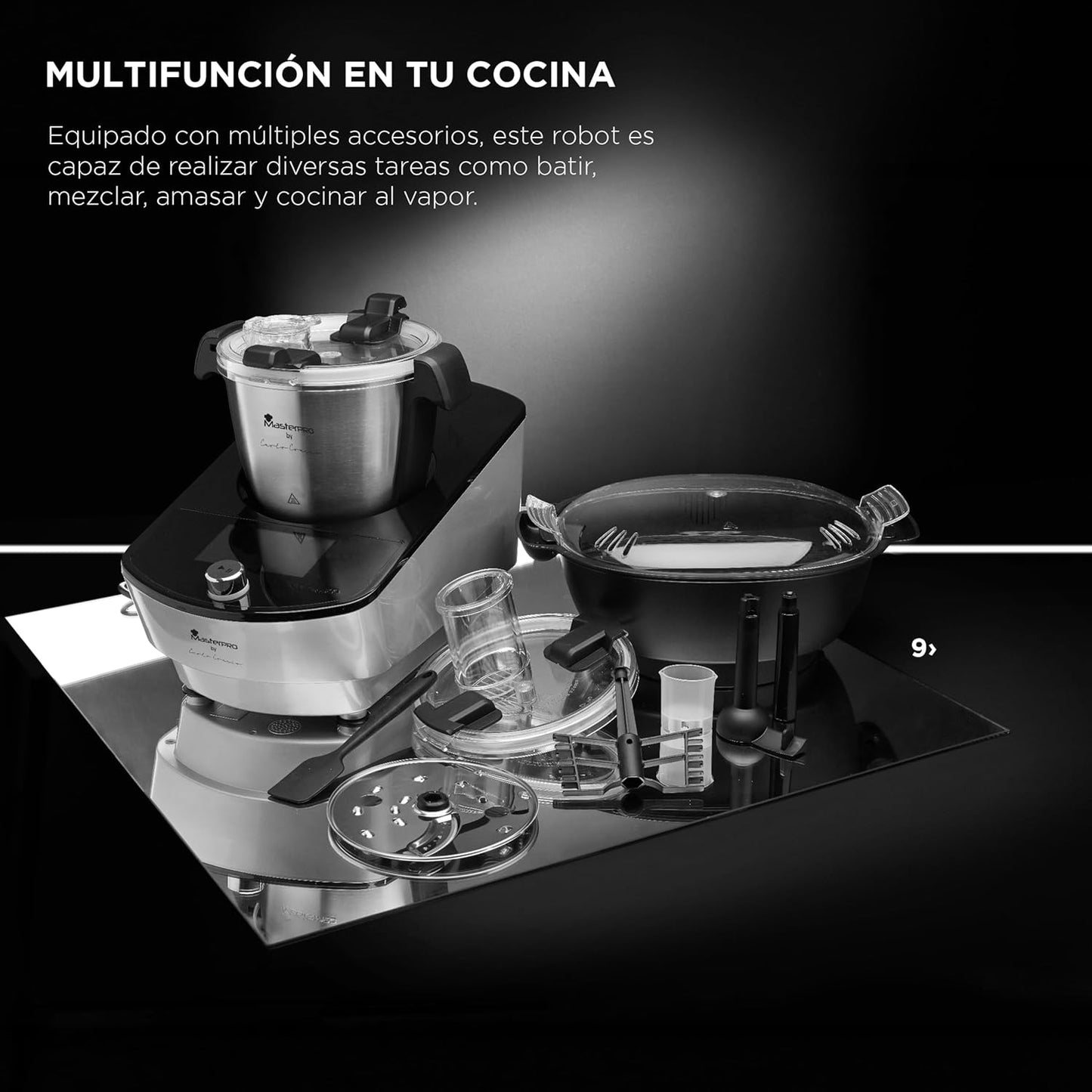 MasterPRO BY CARLO CRACCO - Robot de Cocina 1000W 3.5L