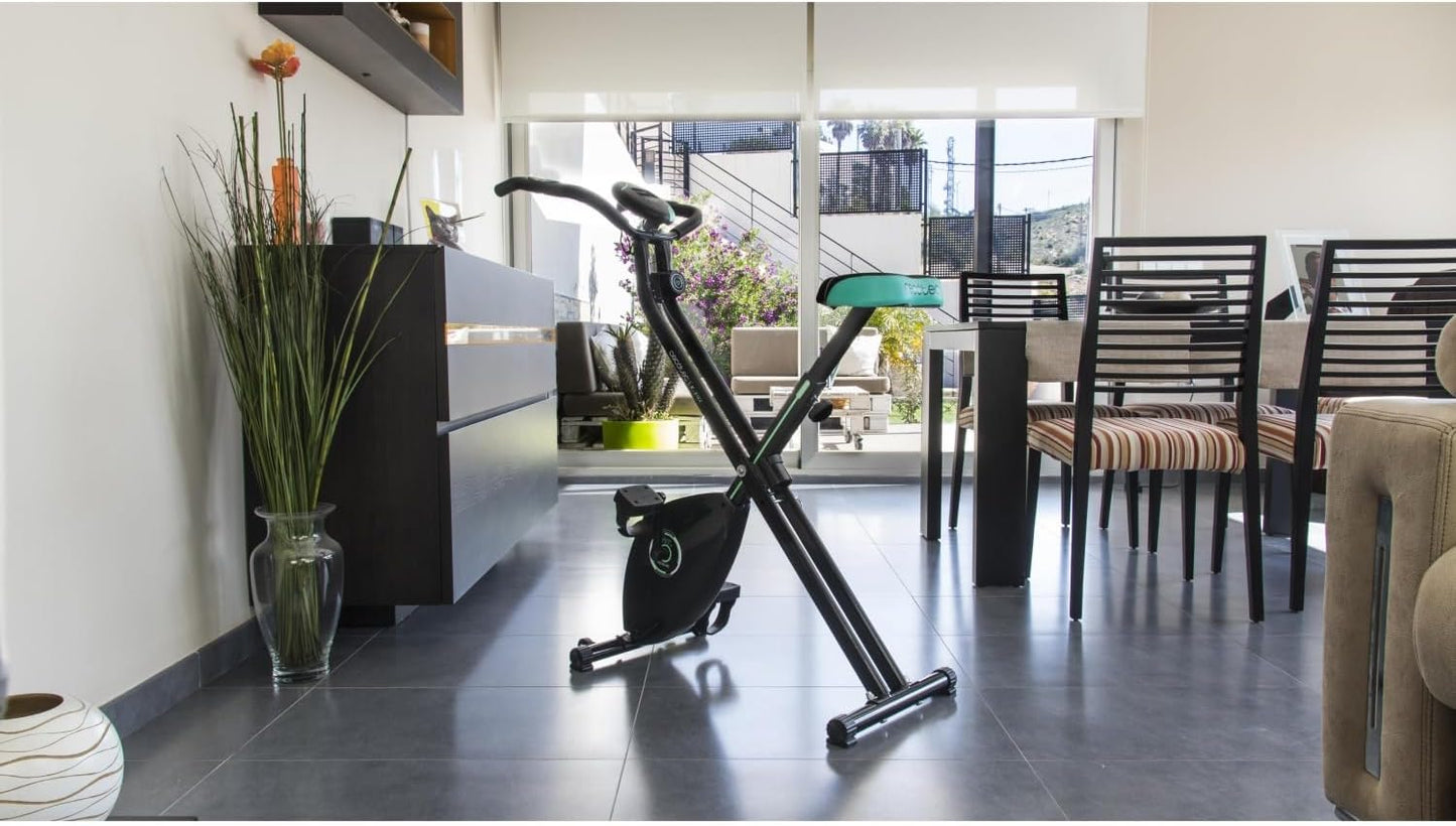 Cecotec Bicicleta Estática Plegable con Volante de Inercia de 2,5 Kg X-Bike