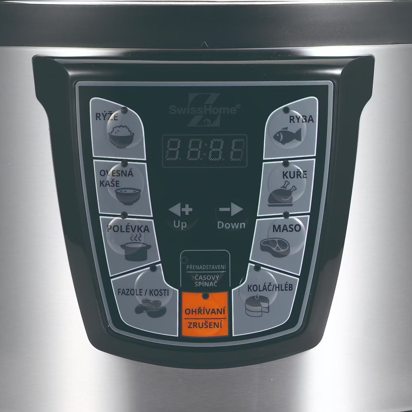 Swiss Home - Olla Express 6L electronica 1000W con accesorios Low Cooker
