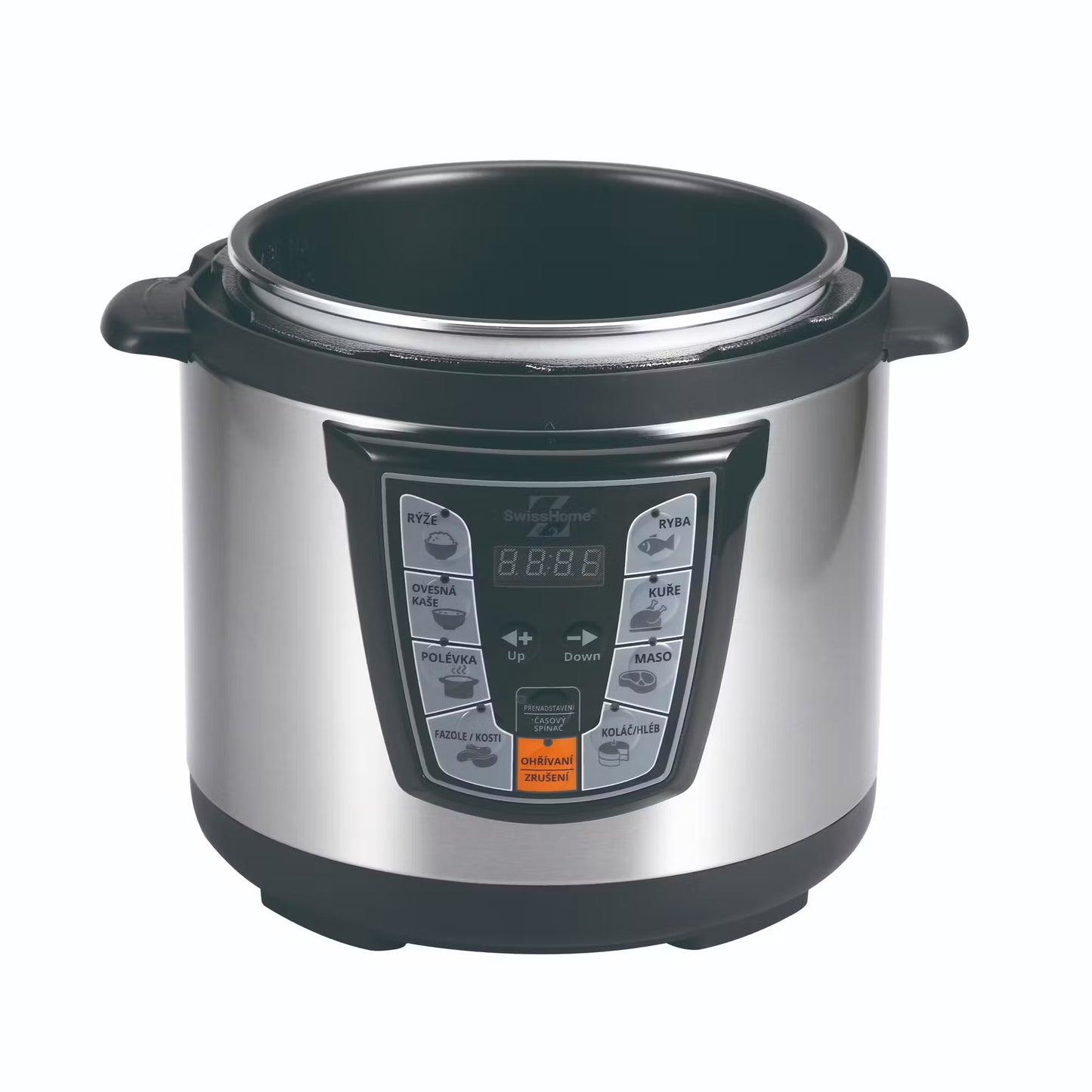Swiss Home - Olla Express 6L electronica 1000W con accesorios Low Cooker