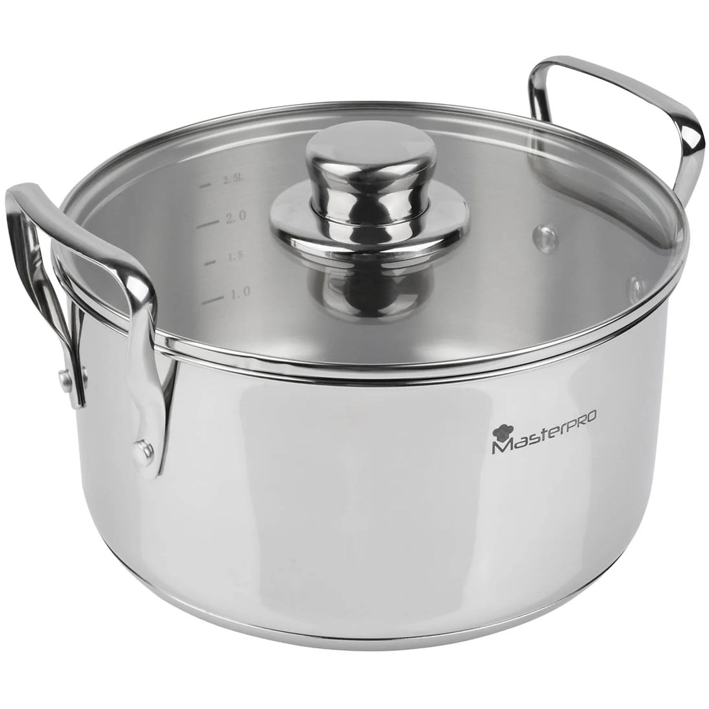 Set 6Pc Bateria De Cocina Acero Inoxidable Inducción Smart - MASTERPRO