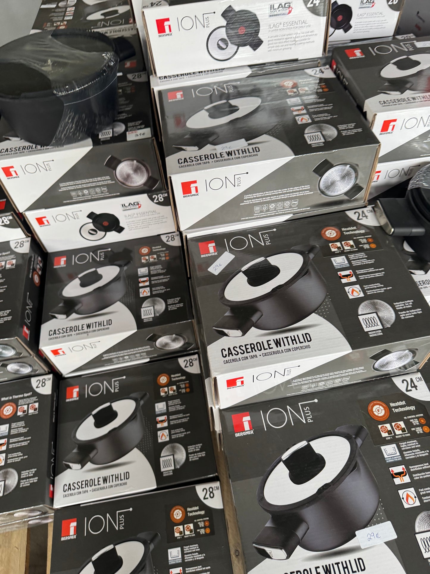 CACEROLA 24X10CM ALU FORJADO C/TAPA ION PLUS BG