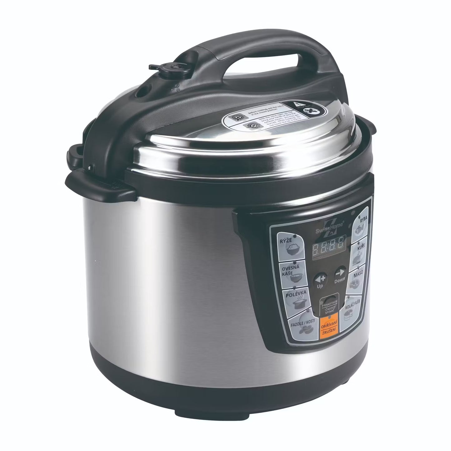 Swiss Home - Olla Express 6L electronica 1000W con accesorios Low Cooker