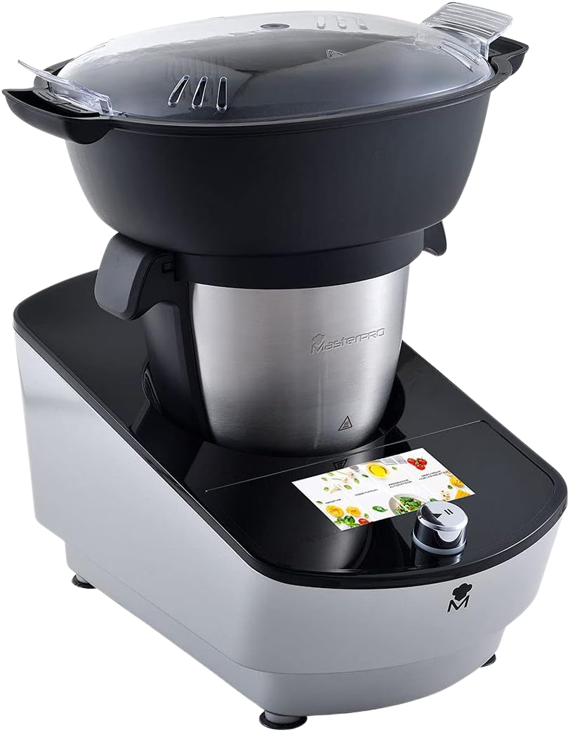 Masterpro Robot de Cocina Táctil- MultiCooker Touch 3,5L, Multifunción, 9 Programas