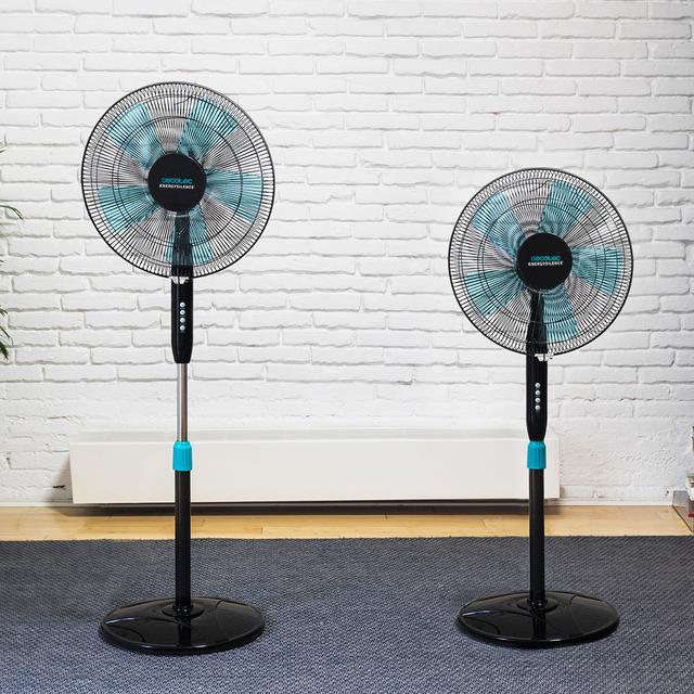 EnergySilence 510. Ventilador de Pie, 40 W, 5 Aspas de 40 cm de diámetro, Oscilante, 3 Velocidades