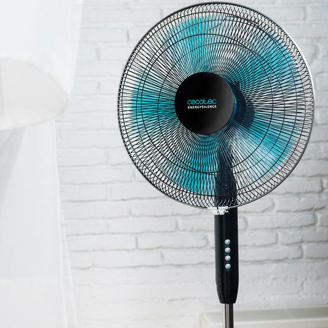 EnergySilence 510. Ventilador de Pie, 40 W, 5 Aspas de 40 cm de diámetro, Oscilante, 3 Velocidades