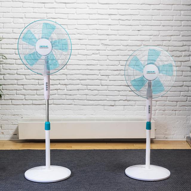 EnergySilence 500 Ventilador de Pie. 40 W, 5 Aspas de 40 cm de diámetro, Oscilante, 3 Velocidades