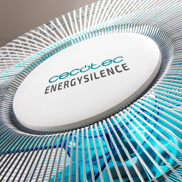 EnergySilence 500 Ventilador de Pie. 40 W, 5 Aspas de 40 cm de diámetro, Oscilante, 3 Velocidades