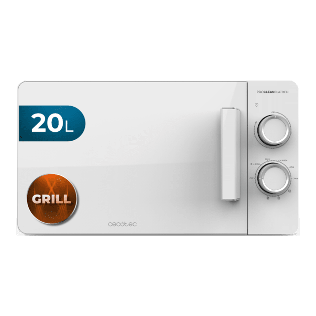 Proclean 3120 Flatbed Microondas sin plato de 20 litros de capacidad con grill