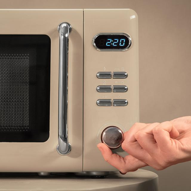 ProClean 5110 Retro Beige Microondas digital con grill de 20 L y 700 W