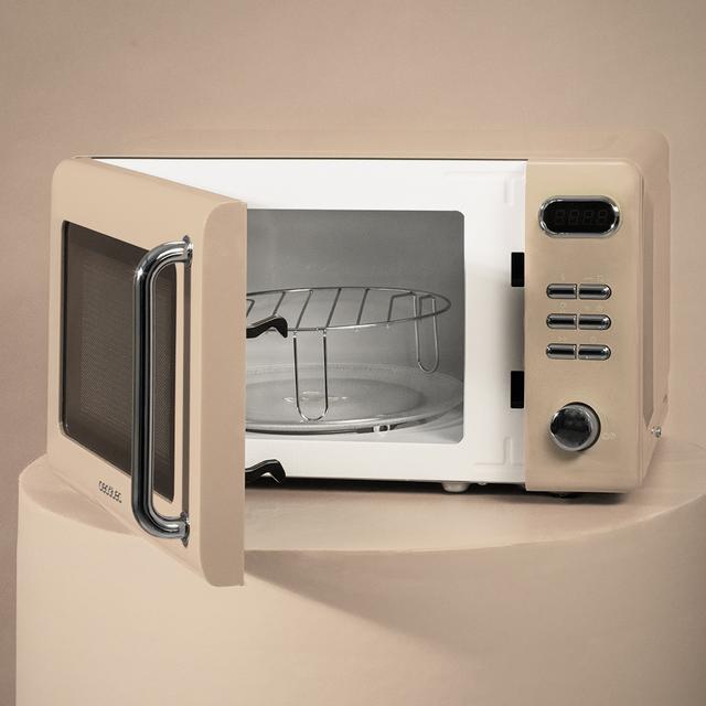ProClean 5110 Retro Beige Microondas digital con grill de 20 L y 700 W