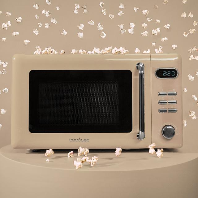 ProClean 5110 Retro Beige Microondas digital con grill de 20 L y 700 W