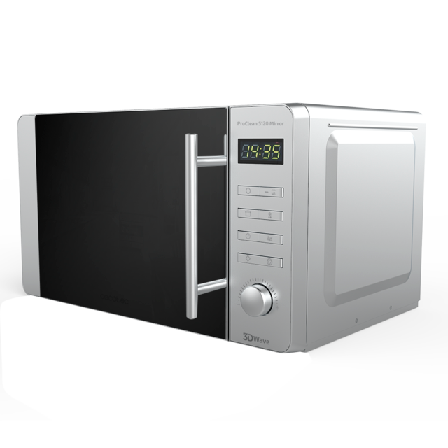 ProClean 5120 Inox. Microondas de 700 W, Grill 800 W, Capacidad 20 L