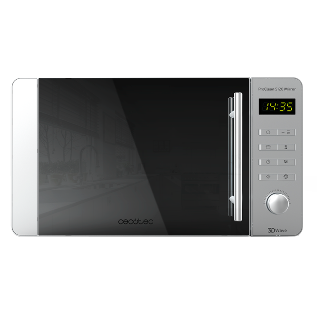 ProClean 5120 Inox. Microondas de 700 W, Grill 800 W, Capacidad 20 L