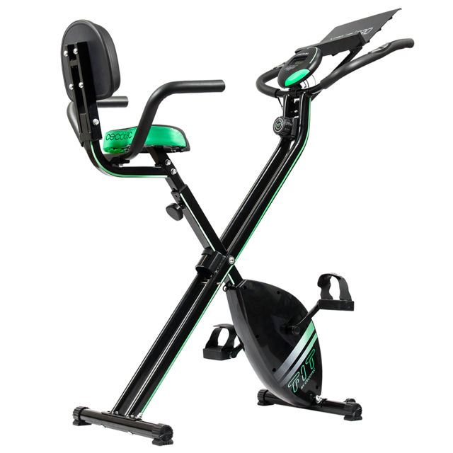 X-Bike Pro. Bicicleta Estática Plegable con Volante de Inercia de 2,5 Kg y Sistema Silence Fit