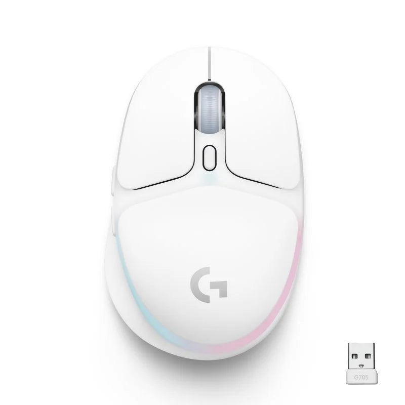 Logitech G705 Wireless Ratón Inalámbrico Gaming 8200 DPI Blanco