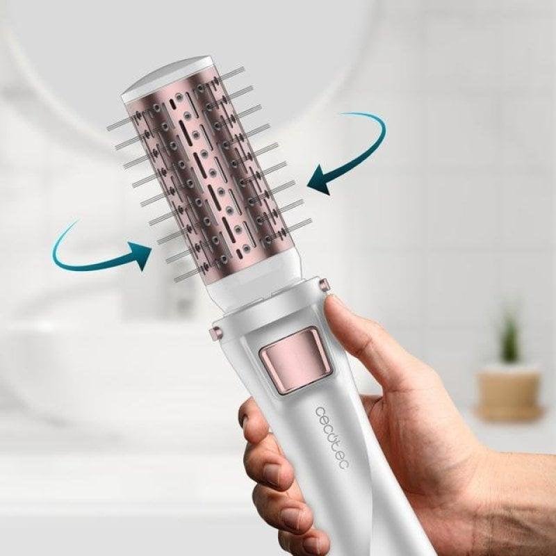 Cecotec Cepillo de Aire 5 en 1 Bamba CeramicCare 5in1 Pro, 1000 W, Cerámica, Tecnología Iónica, 3 Ajustes de Temperatura y 2 Velocidades, Función de Aire Frío, Incluye 5 Cabezales Visita la tienda de Cecotec