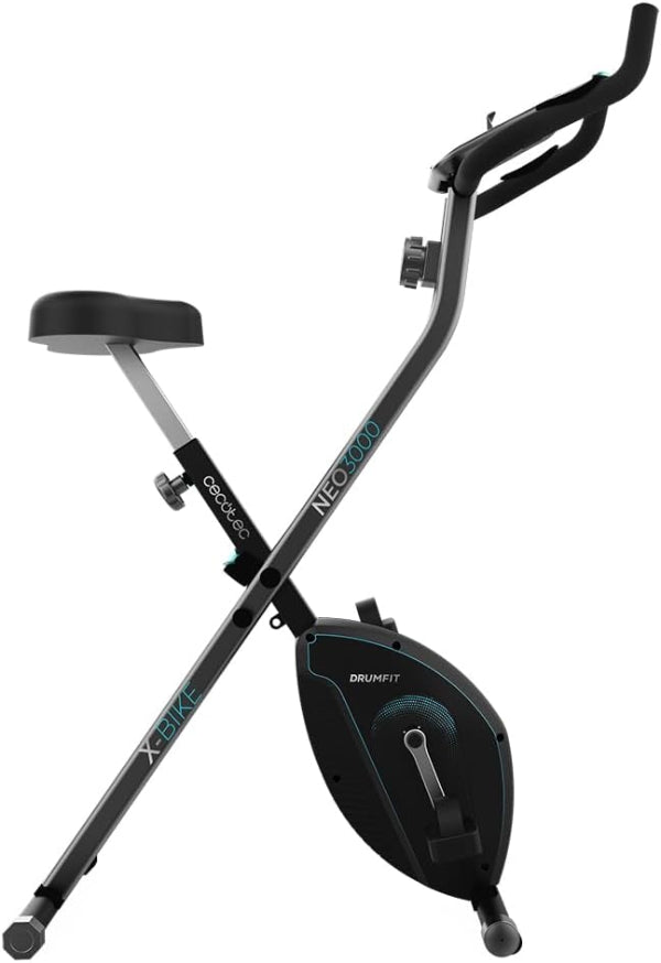 Drumfit X-Bike 3000 Neo Bicicleta estática plegable. Pantalla LCD