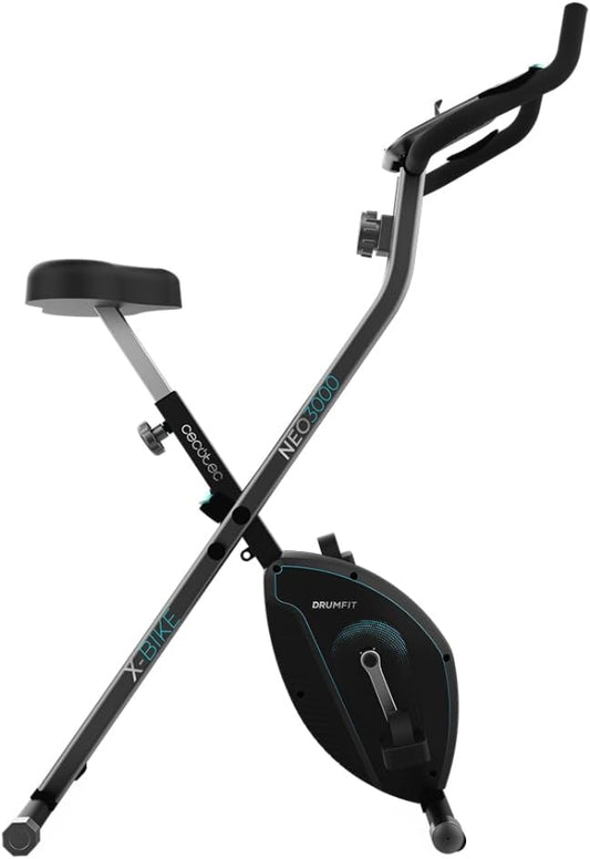 Drumfit X-Bike 3000 Neo Bicicleta estática plegable. Pantalla LCD