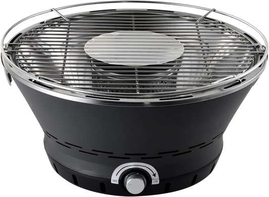 BERGNER Barbacoa de mesa de carbón con ventilador eléctrico