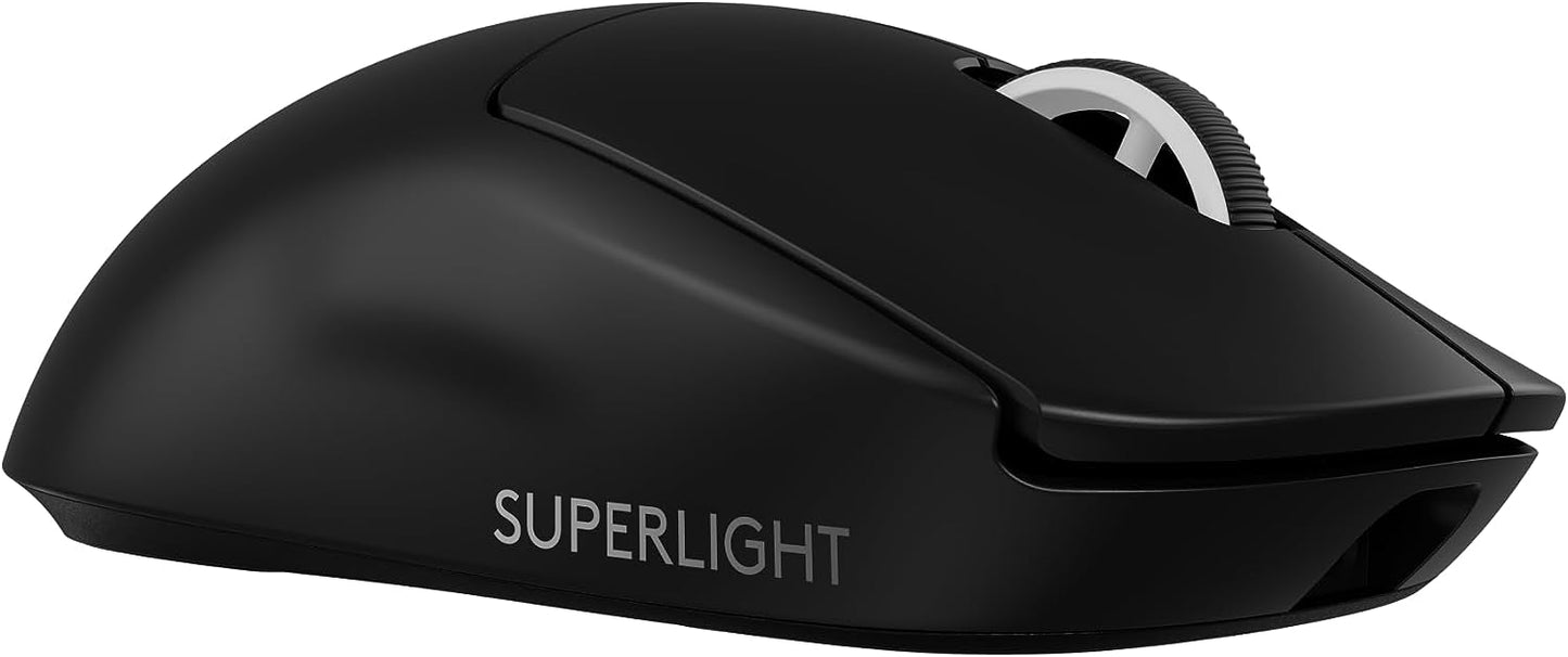 Logitech G Pro X Superlight 2 Lightspeed Ratón Inalámbrico Gaming, Versión Alemana - Negro