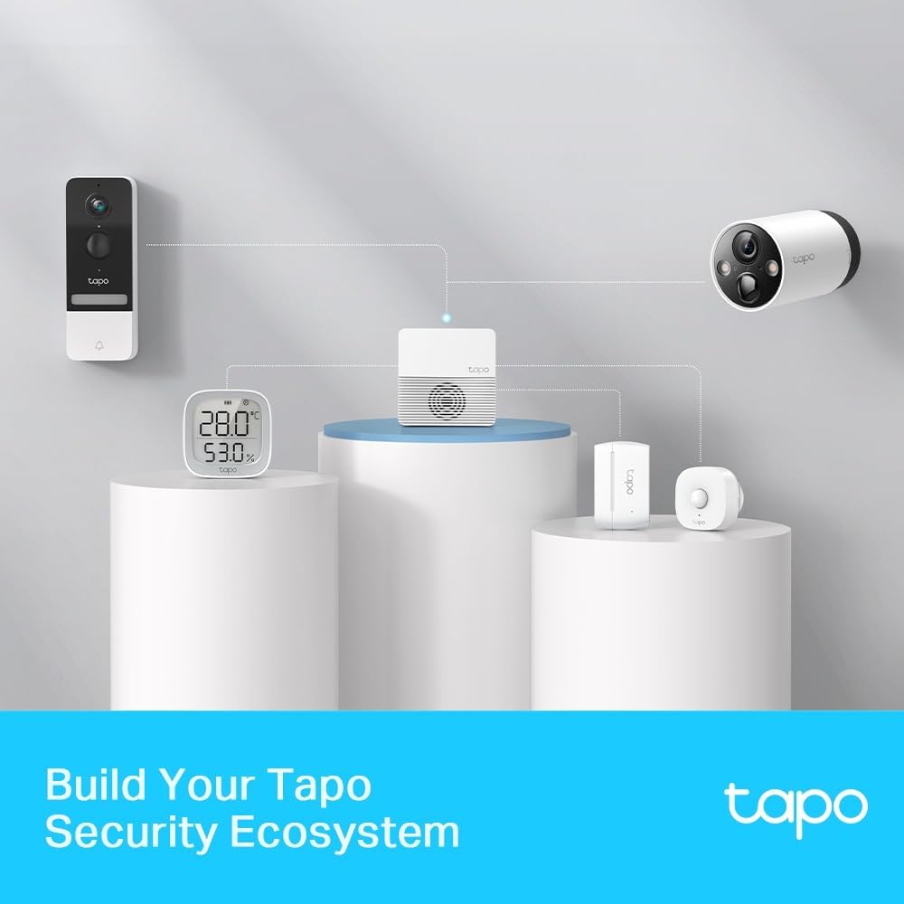 TP-Link Tapo H200 Smart Hub Enlace a WiFi hasta 64 Dispositivos,Compatible con Tapo C420, Tapo C400, Tapo D230 y más, Plug & Play,con 19 Tonos, Control Inteligente centralizado Hogar