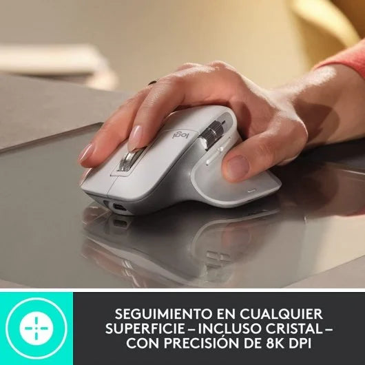 Logitech MX Master 3S Performance Ratón Inalámbrico Funciona sobre Cristal, Clics Silenciosos, USB-C