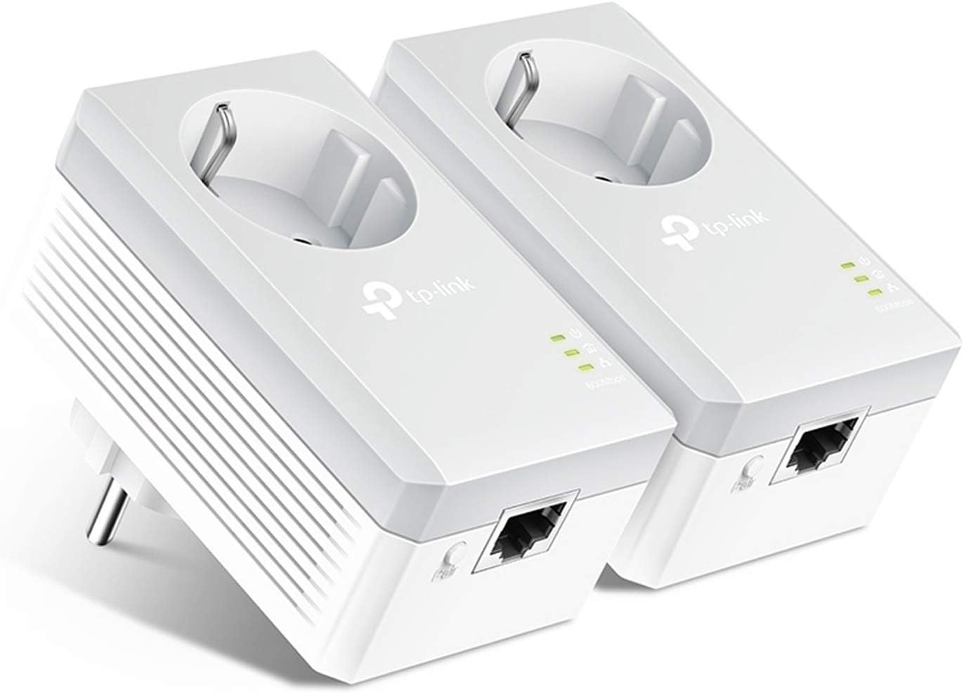 TP-Link Powerline Adapter Set TL-PA4010P KIT (600 Mbit/s, con enchufe, Fast Ethernet LAN, compatible con todos los adaptadores HomePlug AV/AV2 Powerline, transmisión rápida de datos)