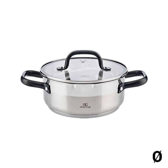 CACEROLA 24X10.5CM 4L C/TAPA ACERO INOX IND VITA Infinity Chef