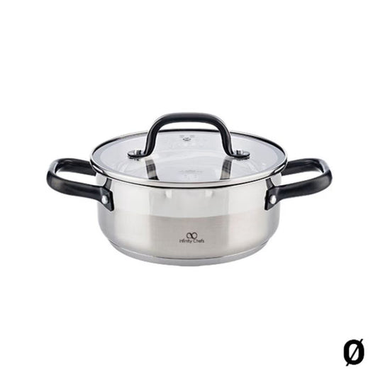 CACEROLA 24X10.5CM 4L C/TAPA ACERO INOX IND VITA Infinity Chef