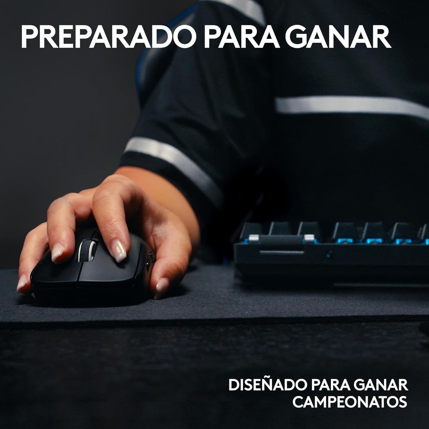 Logitech G Pro X Superlight 2 Lightspeed Ratón Inalámbrico Gaming, Versión Alemana - Negro