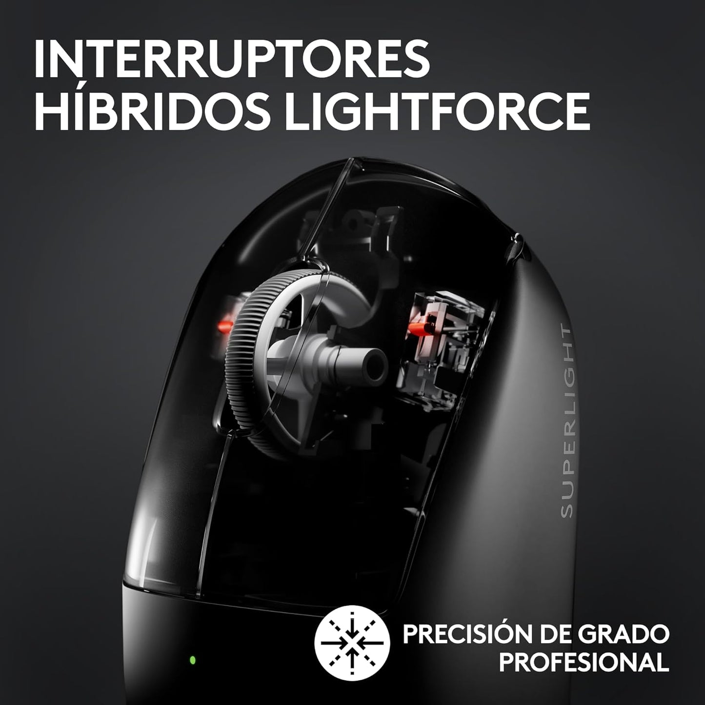 Logitech G Pro X Superlight 2 Lightspeed Ratón Inalámbrico Gaming, Versión Alemana - Negro