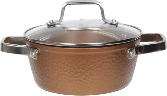 San Ignacio - Cacerola con tapa 20cm 2,4L  aluminio forjado inducción, colección Origen