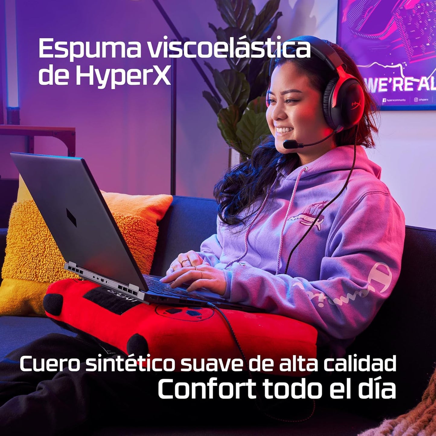 HyperX Cloud III: auriculares para juegos con cable, PC, PS5, Xbox Series X|S, controladores de 53 mm en ángulo, DTS, espuma con memoria, marco resistente, micrófono nítido de 10 mm, USB-C, USB-A