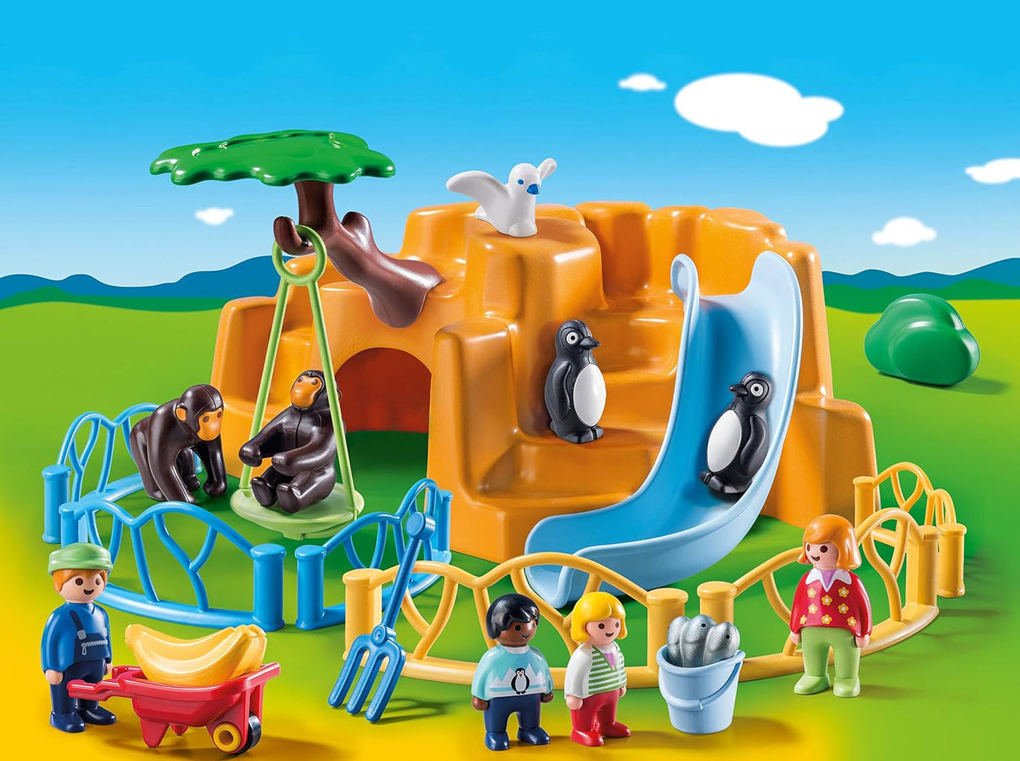 PLAYMOBIL - 1.2.3 Zoo Juguete, Multicolor