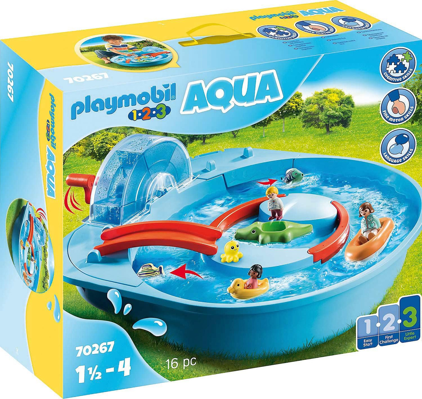 PLAYMOBIL 1,2,3 Aqua 70267 Parque Acuático, A Partir de 2 años