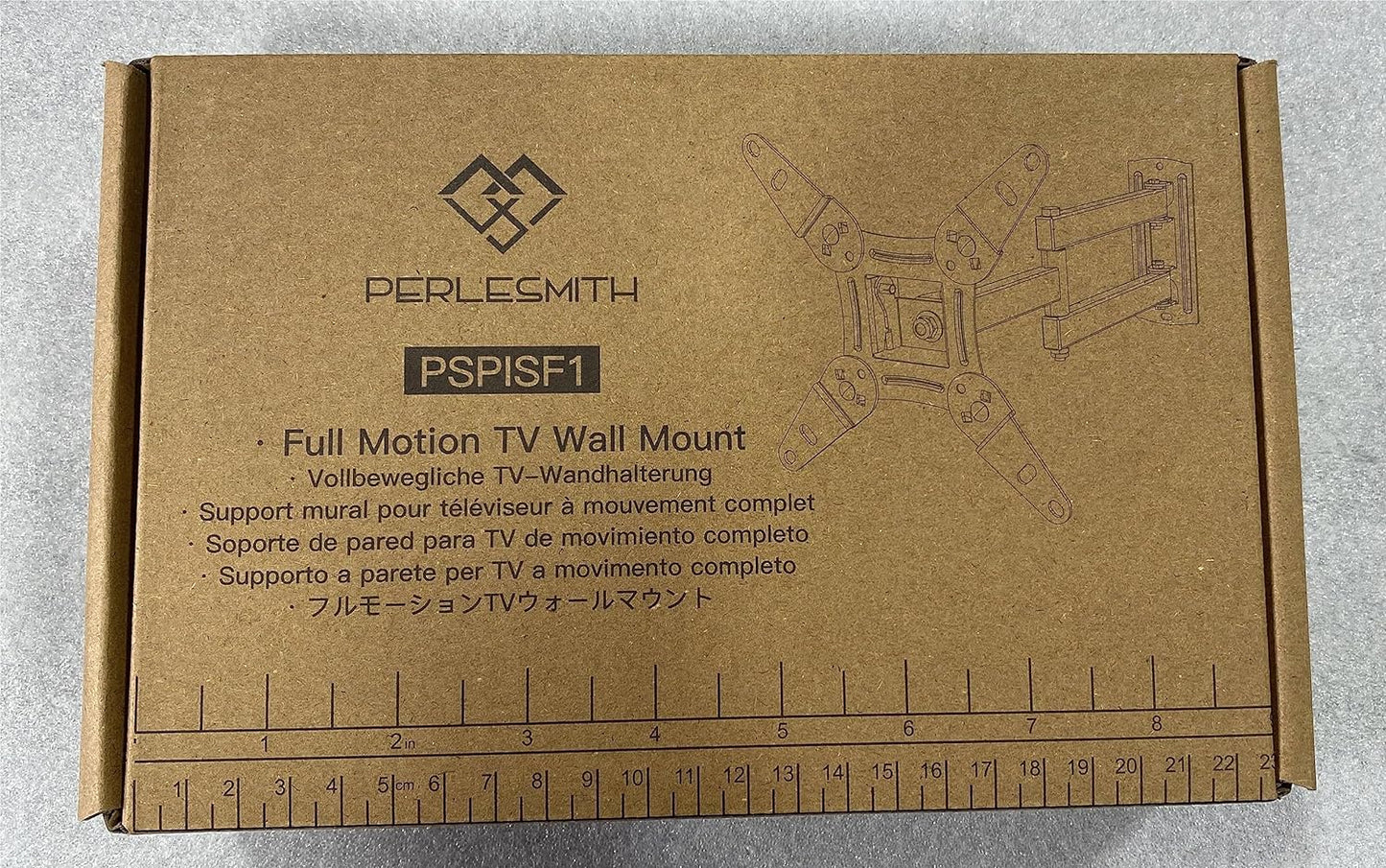 Soporte de TV Pared Articulado Inclinable Y Giratorio PERLESMITH