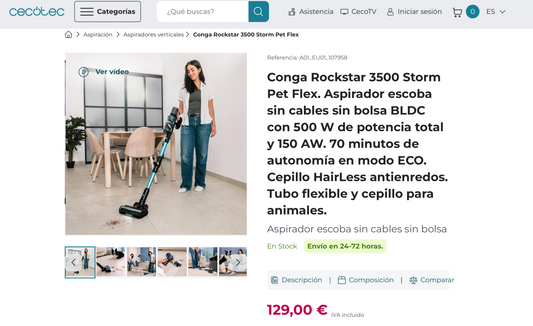 Conga Rockstar 3500 Storm Pet Flex.