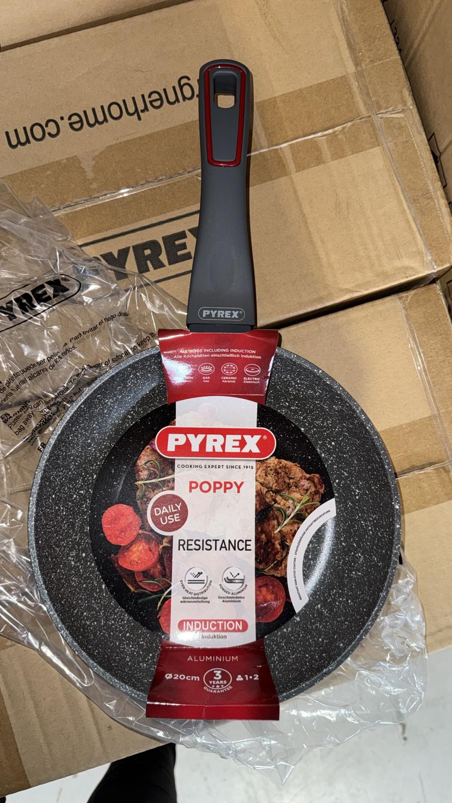 SARTEN 20X4.3CM ALUMINIO FORJADO IND POPPY PYREX