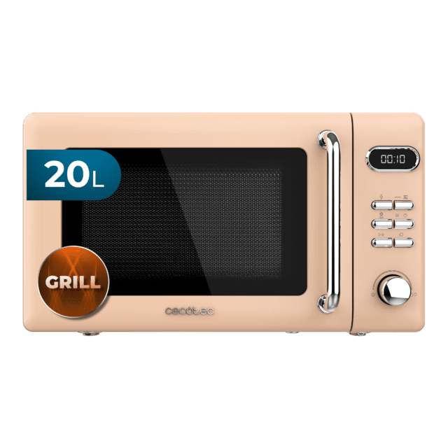 ProClean 5110 Retro Beige Microondas digital con grill de 20 L y 700 W