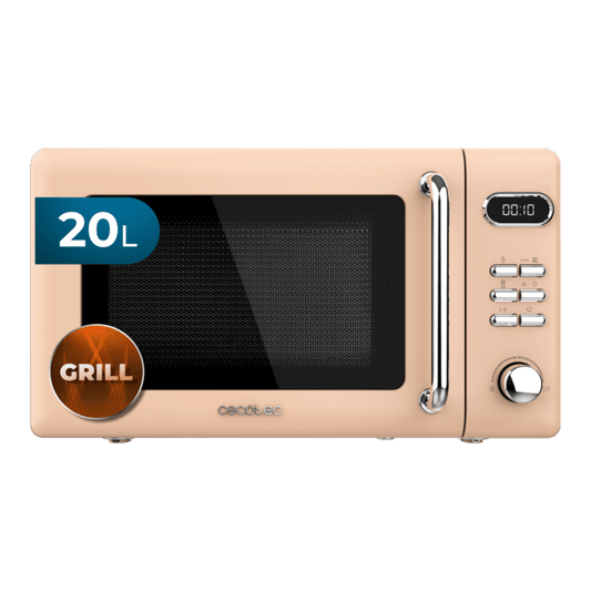 ProClean 5110 Retro Beige Microondas digital con grill de 20 L y 700 W